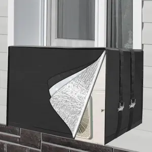 Insulated Air Conditioner Cover for Window Units, 3 Layers  Insulation Window Ac Covers Black Outdoor AC Protection Covers  Winter Window AC Cover for Outside Unit 26"L x 18"H x21"D