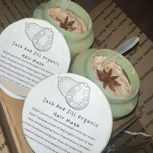 Jack and Jill Organic Hair Mask with Fresh Jack Fruit & SeaMoss Extract - Nourishing Haircare Conditioner