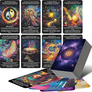 sishui Law of Attraction Oracle Cards: Beginner-Friendly Tarot Cards Deck for Daily Guidance, Energy Alignment, & Soul Growth, 78 Modern Tarot Cards