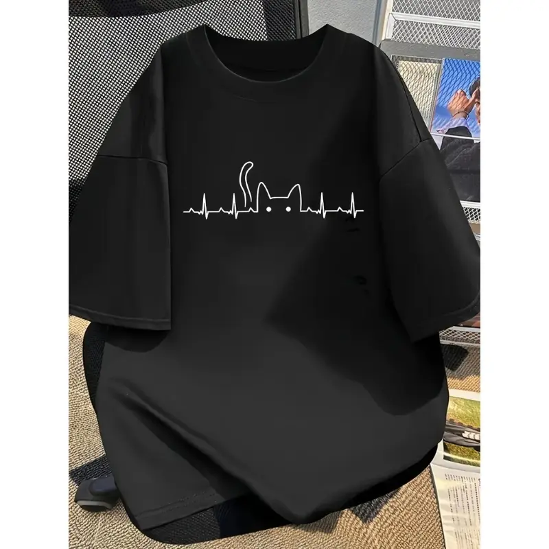 Menswear 100% Cotton Classic Fit Crew Neck Plain T-Shirt - Unisex Multi-Size Minimalist Solid Color Top for Casual Summer Streetwear