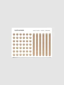 Cloth.& Paper Raised Sticker Set for Planners, Calendars, & Notebooks