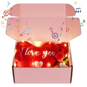 Heart-shaped Interactive Rhythm Piano Plush Musical Toy Mother's Day Gift I Love You Recording Function in Multiple Languages, Romantic Anniversary & Cute Decor for Couples, Women, Mothers, Wives, Girlfriends,Grandmothers, Best Friends