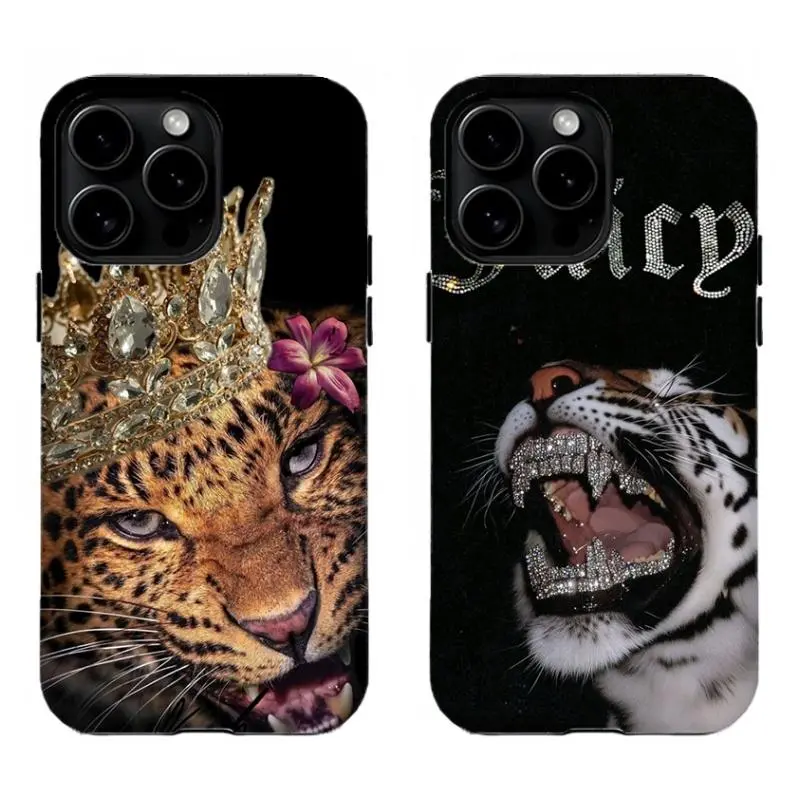 Trendy Tiger Print Phone Case,Tough phone case,for iPhone 16 15 14 13 12 11 17Pro Max,for Samsung S25 S24 S23 S22 Ultra,Gifts For Fans Men Women, Phone Accessories