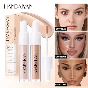 8 Color Liquid Concealer Cream, Waterproof Sweatproof Long Lasting Pore Minimizing Full Coverage, Perfect for Dark Circles Spots