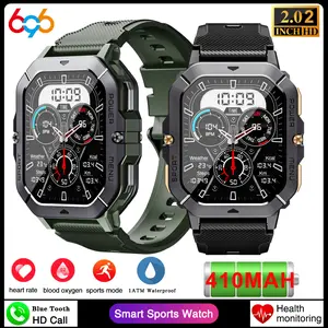 C28 Smartwatch Waterproof 2.02 Inch HD Display Ai Features Supports 10m Depth Battery Capacity 410mah over 120 Sports Modes Heart Rate Sleep Monitor
