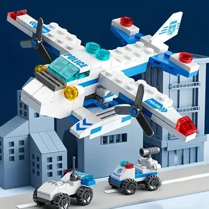6 In1 City Police Theme Building Block Set For Children, Educational Toy Fun Gift for Men & Women