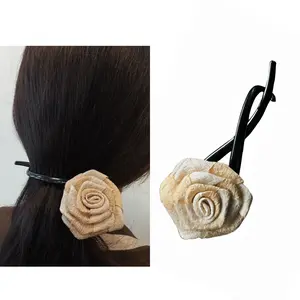 Sharp Hair Collection: Fashionable Rose Design Hair Clip – Stylish and Elegant Floral Accessory for Women