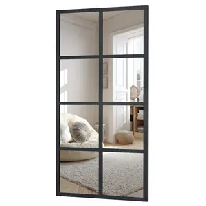 Wall Mirror With Durable Metal Frame ,Crystal Clear Shatterproof Glass ,Modern Vanity Mirror For Bathroom Bedroom And Entryway