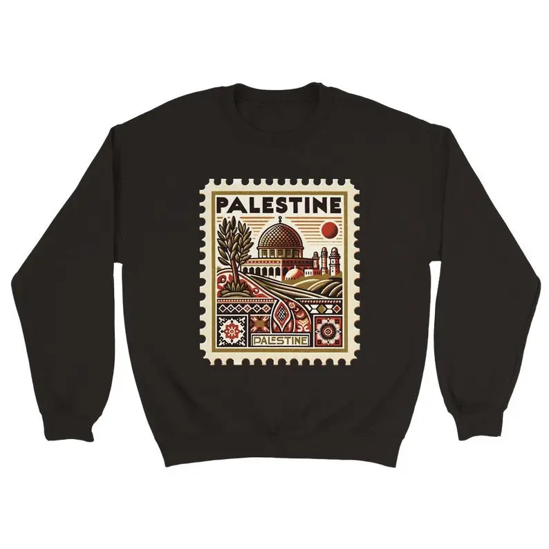 Vintage Palestine Stamp Sweatshirt