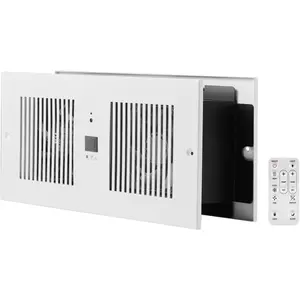 Father's Day Gift VEVOR Room to Room Fan, Adjustable Dual Airflow Through-the-Wall Fan with Remote & Temperature Control, 300 CFM 10-Speed Ventilation Quiet In-Wall Vent for Living, Laundry Room Indoor