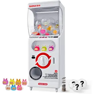 Capsule Vending Machine Toy Mini Vending Machine for Kids & Adults 25 Cents Coin Operated Gumball Prize Machine Capsule Toys Dispenser Claw Machine for Kids Game Gifts Raffle