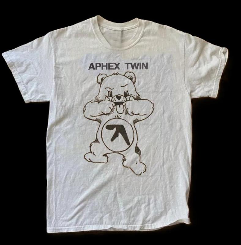 Aphex Twin Bear Short Sleeve Cotton T-shirt Unisex- Vintage y2k tshirt Top Womenswear