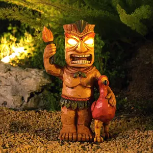 Christmas Solar Tiki Lights Garden Lawn Decorative Lights Ground Lamp Solar LED Night Lights Outdoor Garden Decor for Tiki Bar