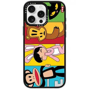 Paul frank Compact iPhone 12 13 14 15 16 Pro Max Case CaseDesign Compatible with MagSafe [2X Military Grade Drop Protection/Slim/Lightweight] Clear Black A337 Wireless Cellphone Cover