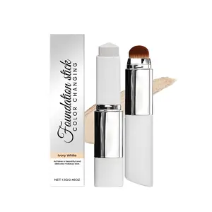AMZ Ivory White 2-in-1 Color-Changing Foundation Stick Lightweight Moisturizing Nourishing Matte Clear Natural Finish Foundation Stick