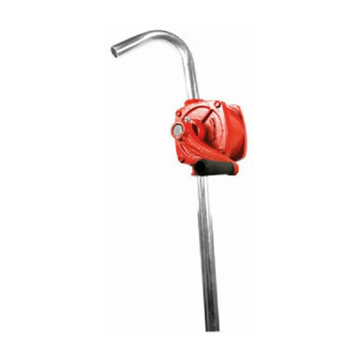 212 MAIN Hand Crank Rotary Barrel Pump - Cast Iron-Steel Pipe Petroleum-Based Fluid Transfer Tool for Commercial, Industrial, Agricultural Use