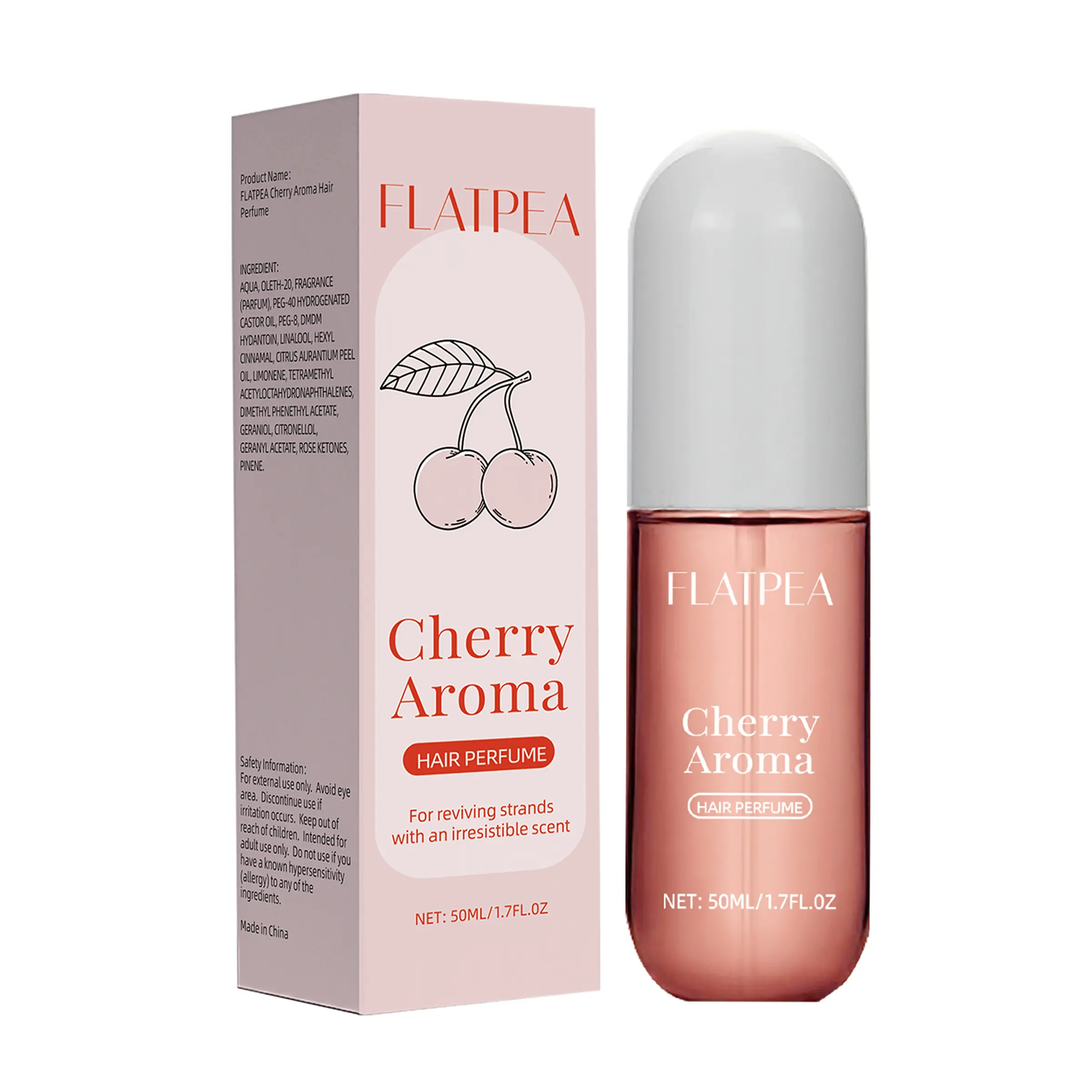 Cherry Scented Aroma Body & Hair Spray Perfume, Compact Portable Design for On-The-Go Freshness, Versatile Women's Fragrance for All Occasions, Fruit Floral Scent, Portable Size, Cosmetic, Portable Perfume Bottles