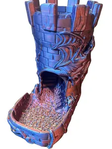 3D Printed Dragon Castle for Dungeons and Dragons and other Games