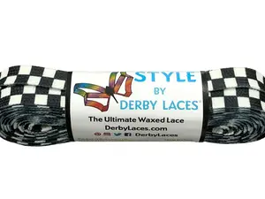 Checkered Black and White – 72 inch - Deby Laces- Shoe Laces