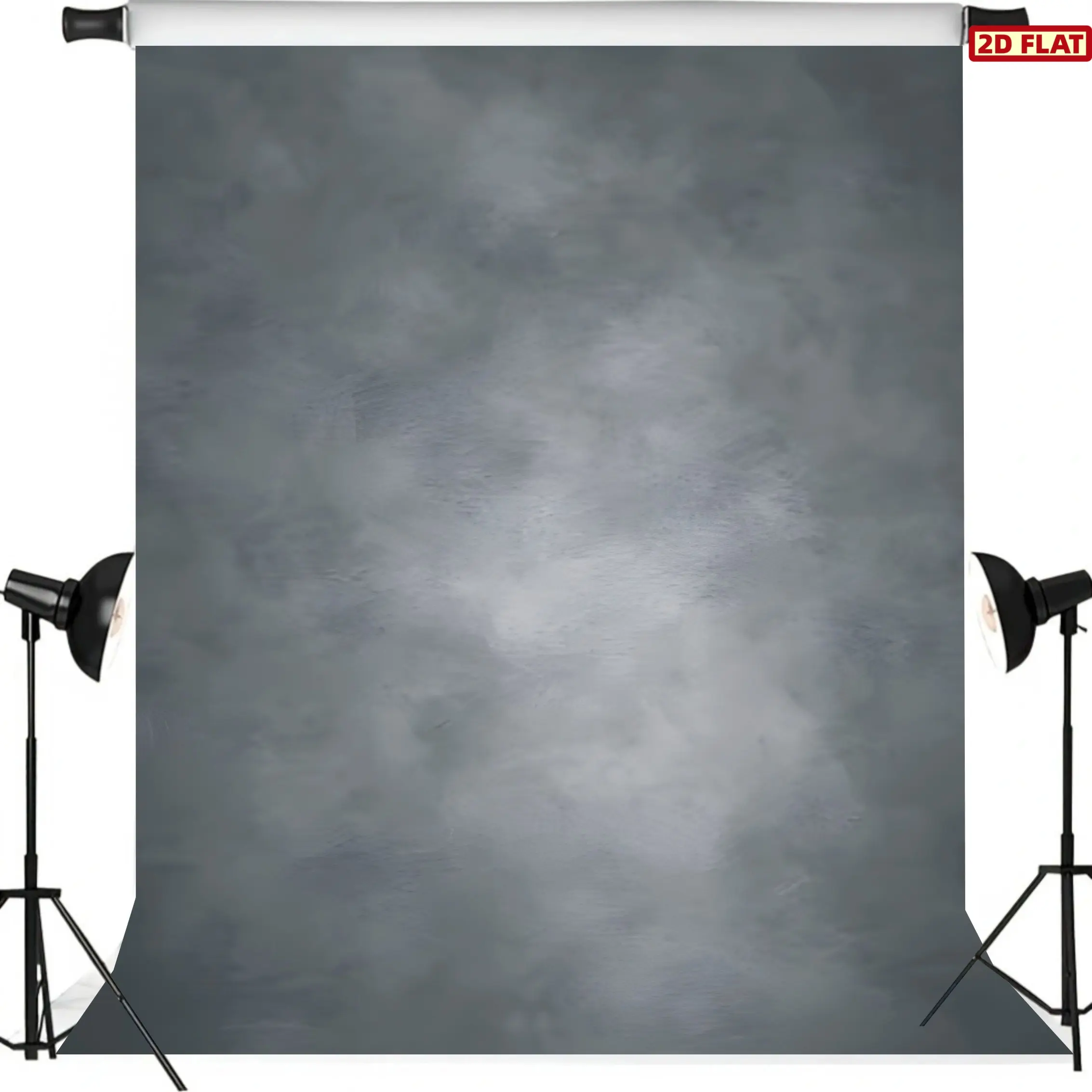 2D Flat Banner, 1pc gray vintage Backdrop for birthday Party decoration, portrait photography, made of Polyester, Party Decorations Banners, Photo Backdrops, Party Decoration Supplies