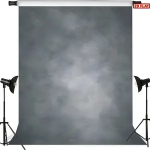 2D Flat Banner, 1pc gray vintage photography Backdrop for character photography, birthday Party decoration, and portrait photography, made of Polyester, Party Decorations Banners, Photo Backdrops