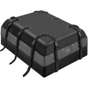 21 Cubic    Soft Shell Cargo Carrier,   -  Storage for   with/Without Racks - Attached Anti Slip Mat, Storage Bag, 6 Door Hooks and 6 Straps