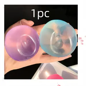 1pc, Translucent Blue Mochi Squeeze Toy, Coconut Oil Molasses Stress Ball, Anxiety Relief Finger Toy, Tiktok Trendy Sensory Toy for Kids and Adults, Sensory Stress Reliever