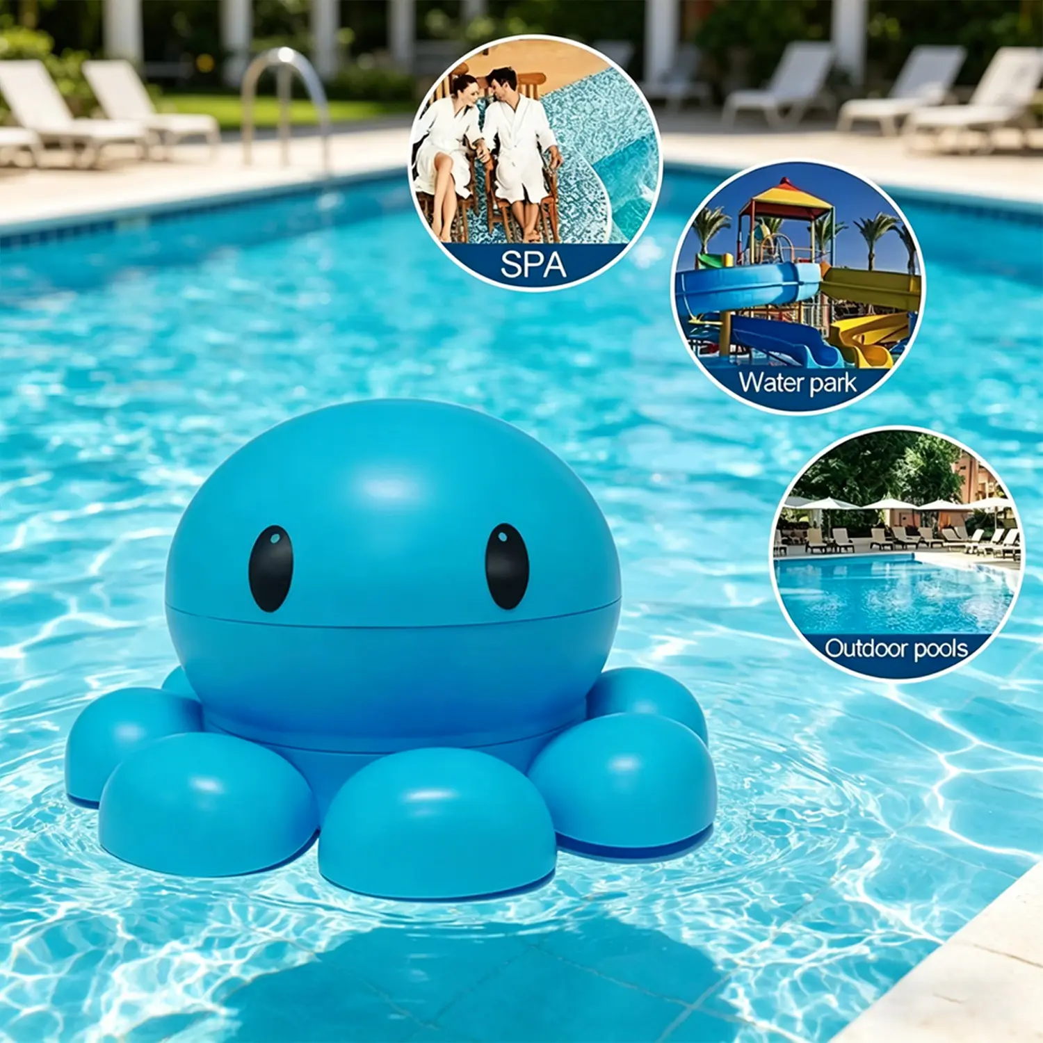 Adjustable Release Floating Chlorine Dosing Feeder - Pool Accessories, Swimming Pool Accessories for Spa and Hot Tub