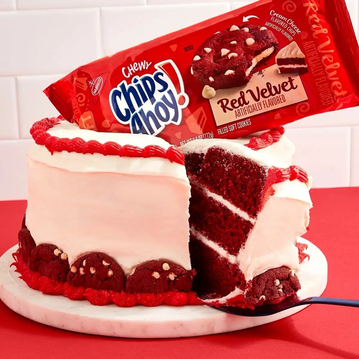 Red Velvet Chewy Cookies Soft Snack 9.6oz