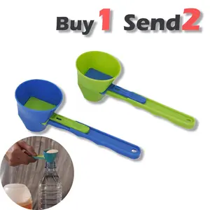 Portable protein powder funnel scoop Spoon, drip-free pre-workout supplement dispenser, suitable for all water bottles, a must-have for fitness and travel，Buy 1, get 2 free (3 pieces total)