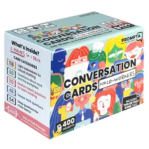400 Conversation Cards for Coworkers for Teambuilding at Work