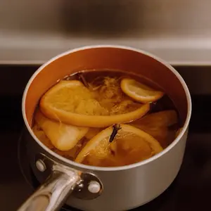 Holiday Simmer Potpourri Ready to Pour Kit - Cozy Christmas Scent with Cinnamon Orange Cloves Rosemary Apple Lemon Mint - All Natural Ingredients for Festive Home Aroma