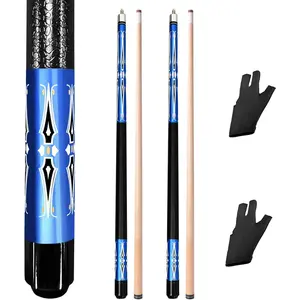 Set of 2 Pool Cue Stick,58" 2 count Maple Billiard Cue Stick