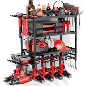 Organizer Wall Tool Organizer Tool Organizer Tool Rack, Holder with 4 and 12