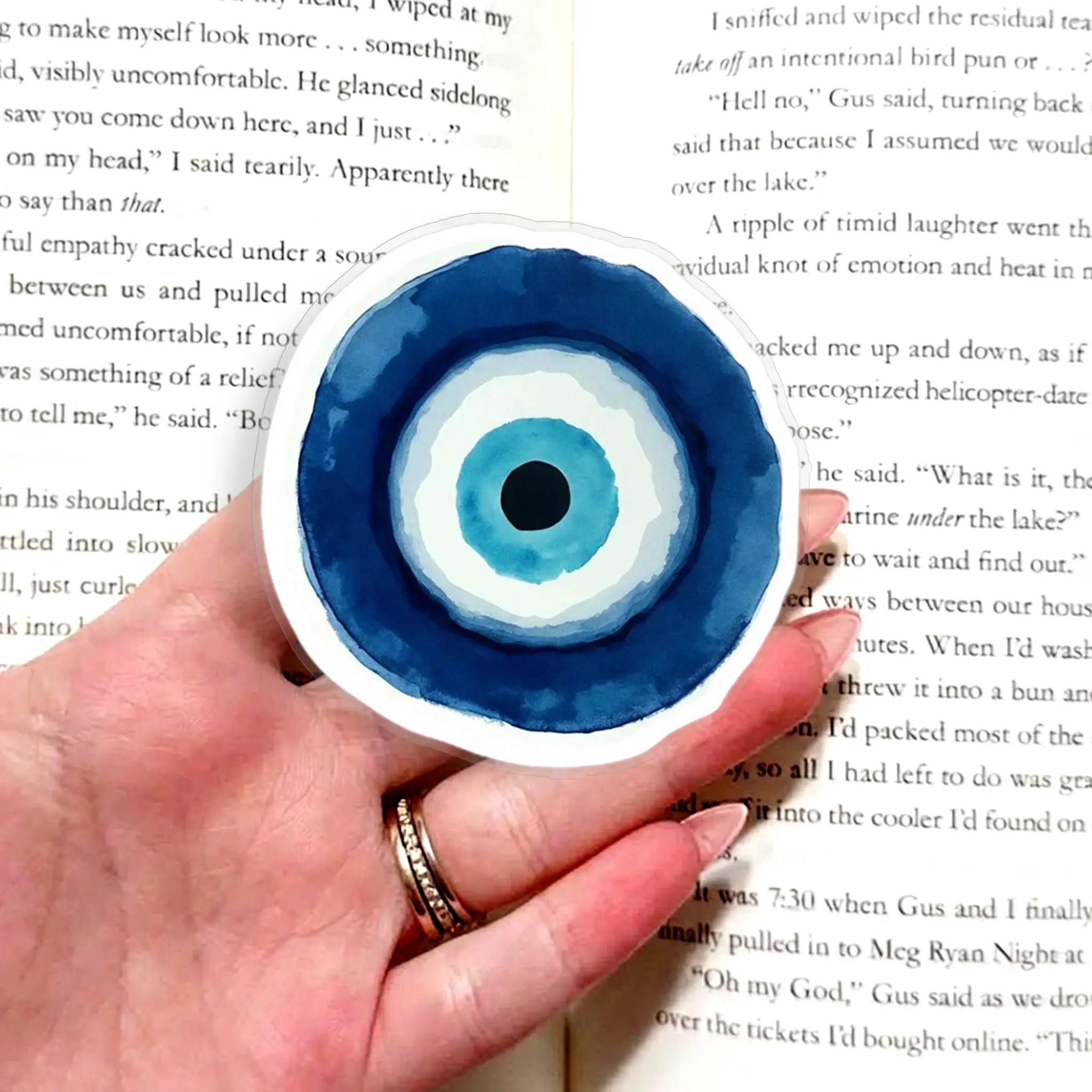 Evil Eye Phone Grip Holder | Aesthetic Blue Nazar Popsocket Stand | Spiritual Protection Phone Accessories for Women Girls iPhone Android