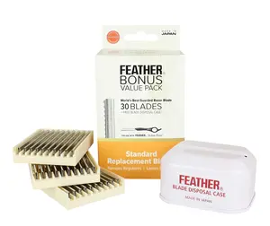 Feather Styling Razor Standard Blades Bonus Value Pack