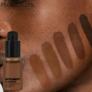1PC Waterproof Liquid Foundation Cream Matte Makeup Finish Full Coverage Oil-control Long-lasting Face Concealer Base Cosmetics
