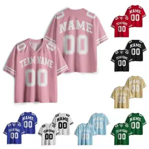 Personalized Team Name & Number Football Jersey Shirt, Custom Football Jersey Shirt, Game Day Outfit For American Football Fan
