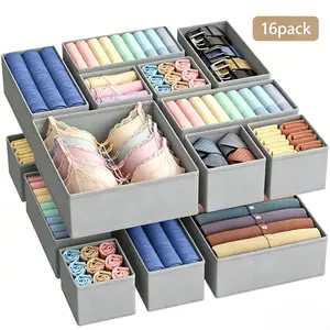 Multi-purpose storage box 16 pieces drawer storage suitable for wardrobe supplies underwear socks space saving design thick fabric safety tiktokshopspringglowup Closet Organizer Tower,memorial day sale