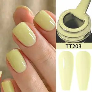 Gel Nail Polish, 8ml Soak Off LED/UV, Nude pink Black White Yellow Blue All seasons Nail Art, Long-lasting and Quick-Drying, for Home Salon Manicure Gift for Women