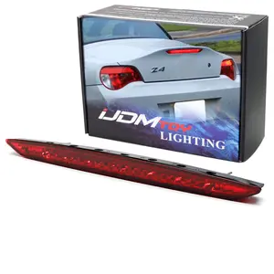 iJDMTOY Red Lens Full LED Trunk Lid Third Brake Light Bar Assembly For 2003-2008 BMW E85 Z4 Convertible