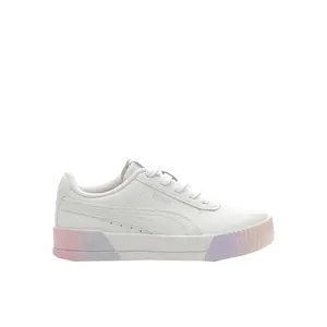 PUMA Kids Girls Carina Fade 2 Lace Up  Sneakers Shoes Casual - White