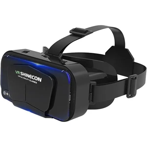 VR Headset, Universal 3D Virtual Reality Goggles Support 360°Panorama Large Screen an-ti Bluelight, Adjustable Pupil Distance Eye Protection VR Glasses for Movies Games Gift