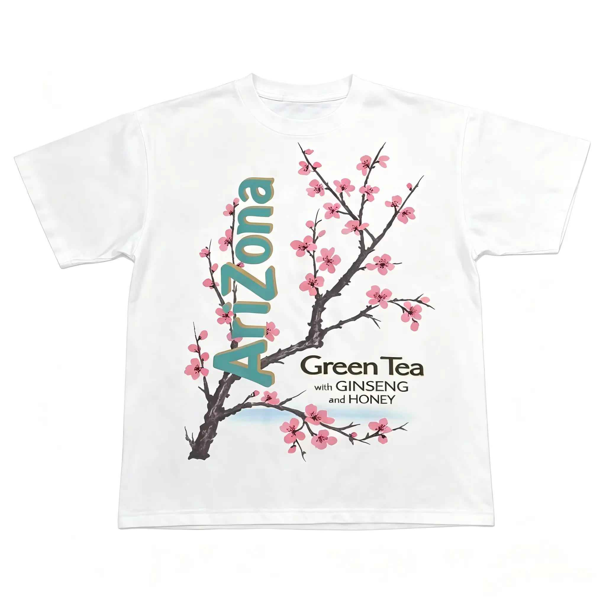 The Vintage Arizona Green Tea Cherry Blossom Shirt, Gift For Woman, Gift For Men, Womenswear Top Underwear Streetwear, Trending Shirt