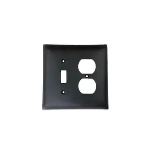 Classic Modern Farmhouse Iron Switch Plate Double Toggle/Duplex SEPH56
