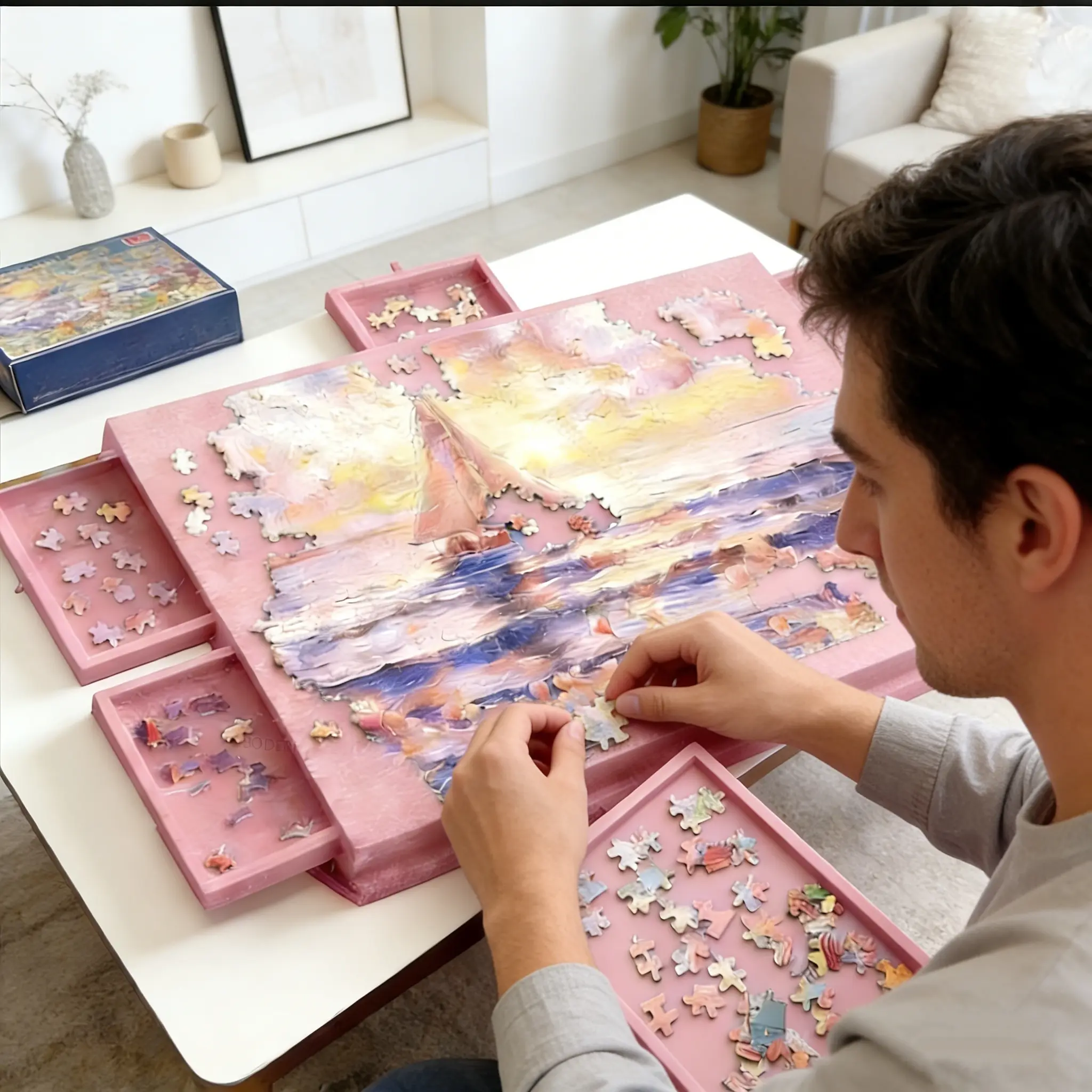 puzzle board with drawers hobby lobby - TikTok Shop