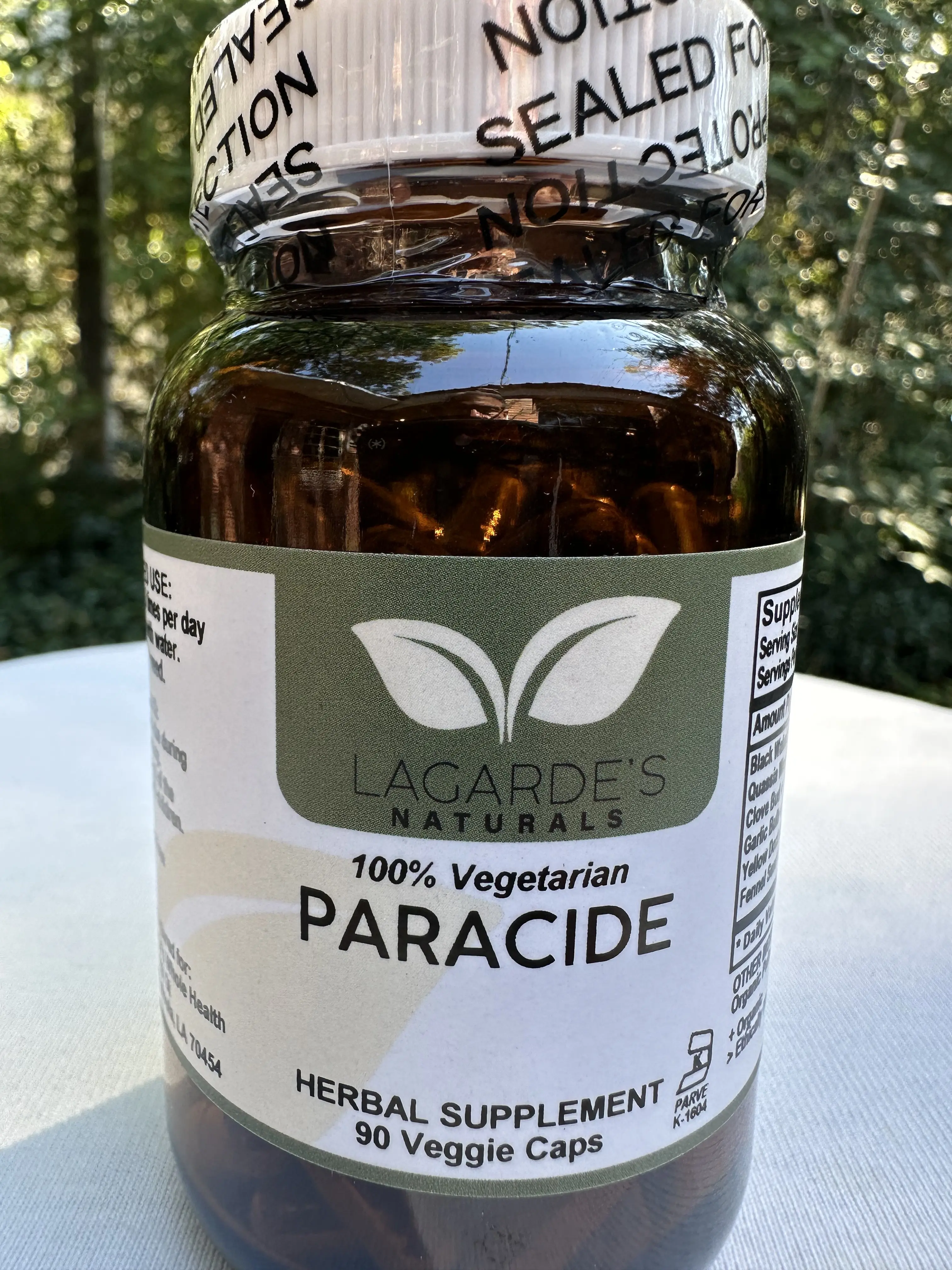 Lagarde's Naturals Paracide 90 Veggie Caps
