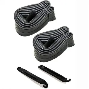 2pcs 26 Inch Bike Tubes Plus with 2 Tire Levers for 1.75/2.125