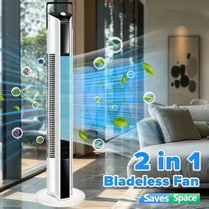[Quiet Tower Fan] SPZTJK Quiet Tower Fan | 3-Speed Adjustable, 60° Rotating, Bladeless Portable Air Cooler for Home, Office, Bedroom - Energy-Efficient, Lightweight, Minimalist Design