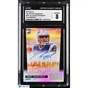 2014 Score Hot Rookies Hot Rookies Signatures Gem Masters Jimmy Garoppolo /1 Rookie #11 CGC 8 New England Patriots